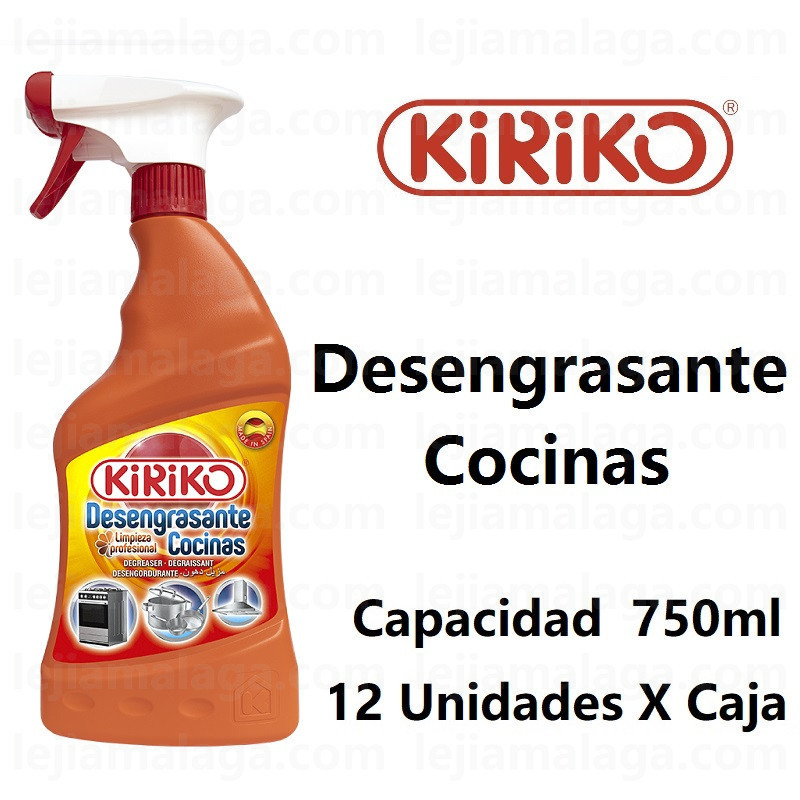 8411878102222Desengrasante Cocinas Con Pistola Kiriko 750 ml