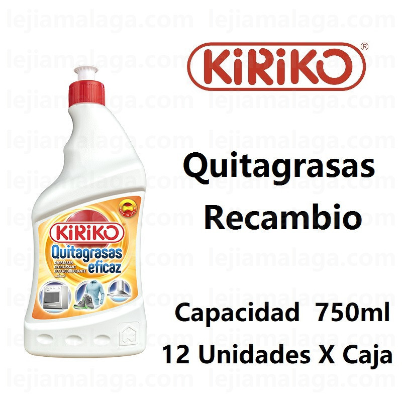 8411878103212Quitagrasas Recambio Kiriko 750 ml