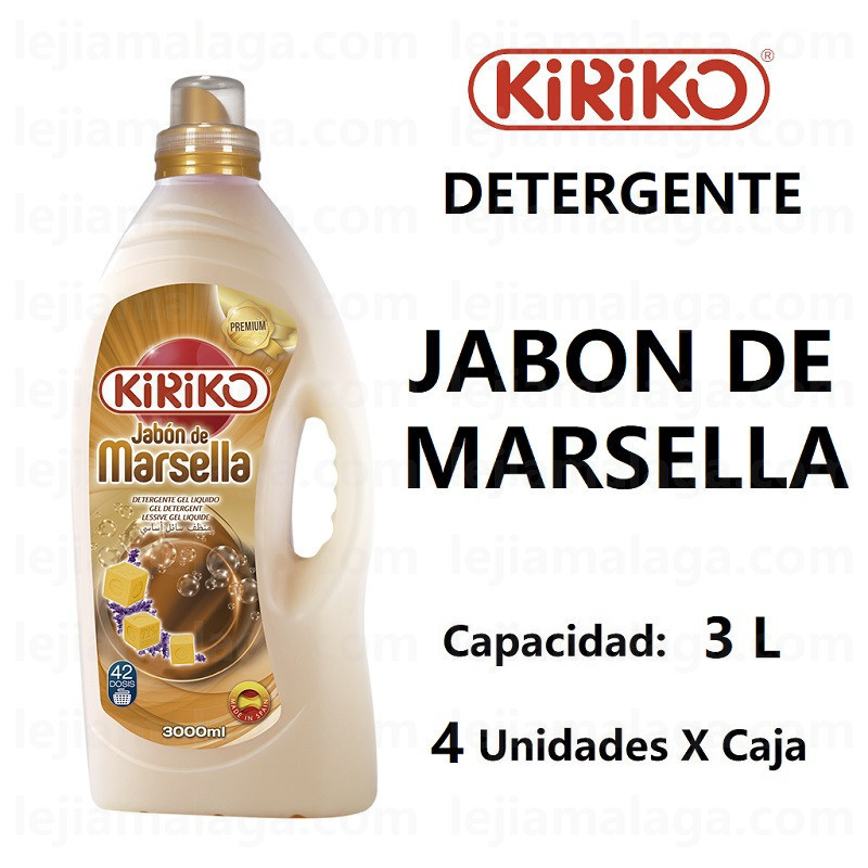Detergente Liquido 3 Litros Jabon De Marsella