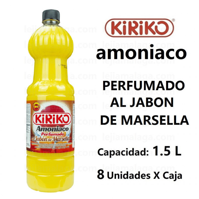 8411878109054Amoniaco Perfumado Al Jabon De Marsella Kiriko 1.5 Litros