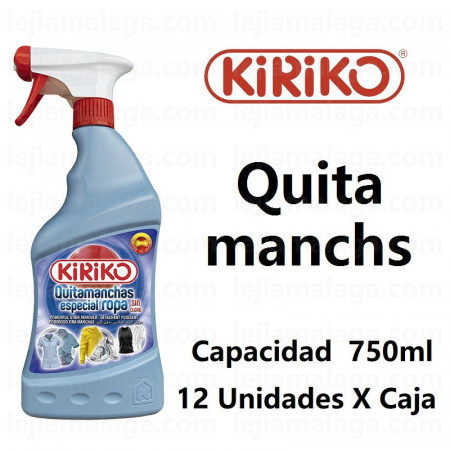 8411878402223Quitamanchas Especial Ropa Kiriko 750 ml