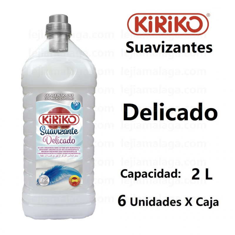 8411878404197Suavizante Concentrado Delicado Con Microcapsulas Kiriko 2 Litros