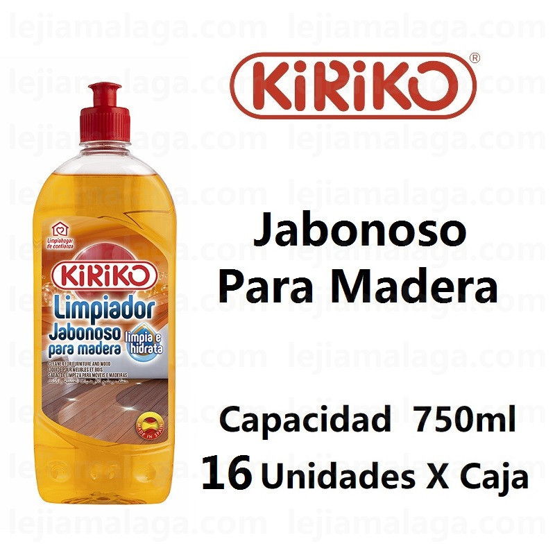 8411878610093Limpiador Jabonoso Para Madera Kiriko 750 ml 1