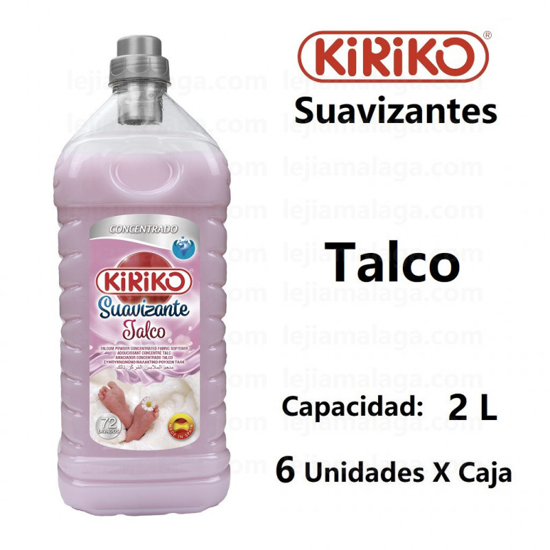 8411878903195Suavizante Concentrado Talco Con Microcapsulas Kiriko 2 Litros