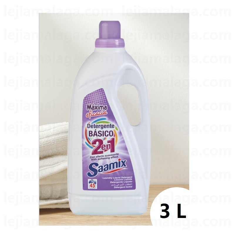 8413281001048 SAAMIX DETERGENTE LIQUIDO BASICO 2 EN 1 3 LITROS