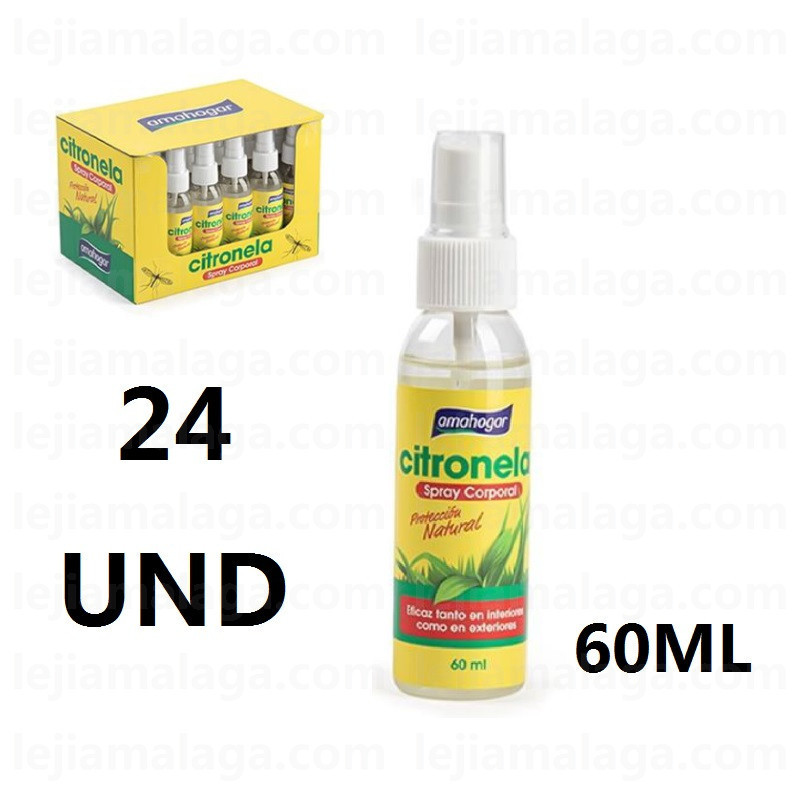 SPRAY AMBIENTADOR CITRONELA ANTI-INSECTOS 60 ML
