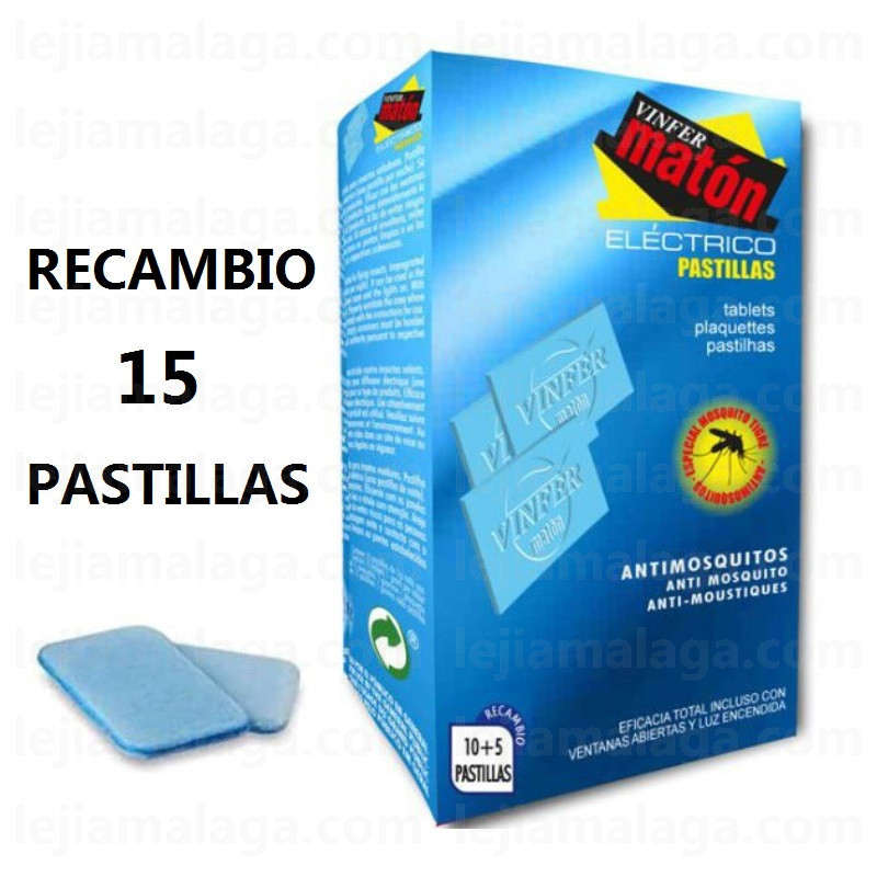 ELECTRICO INSECTICIDA MATON RECAMBIO 15 PASTILLAS