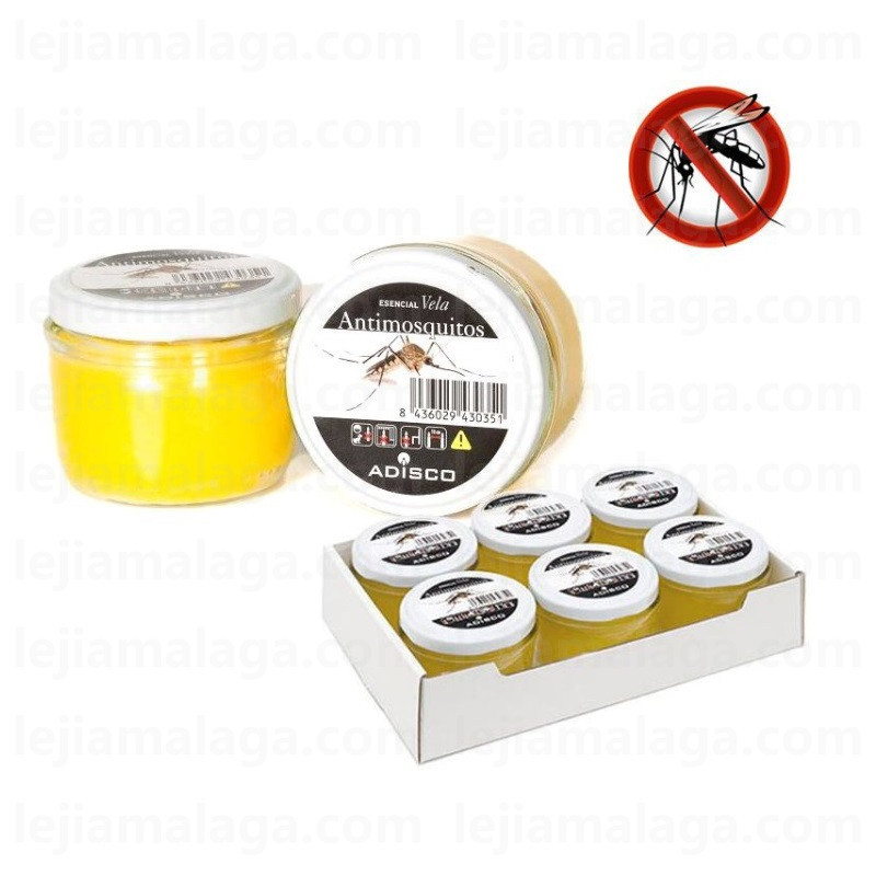 Vela Antimosquitos olor limon Adisco