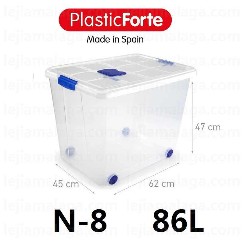 Caja ordenacion N-8 86L 62x45x47cm Plastic Forte