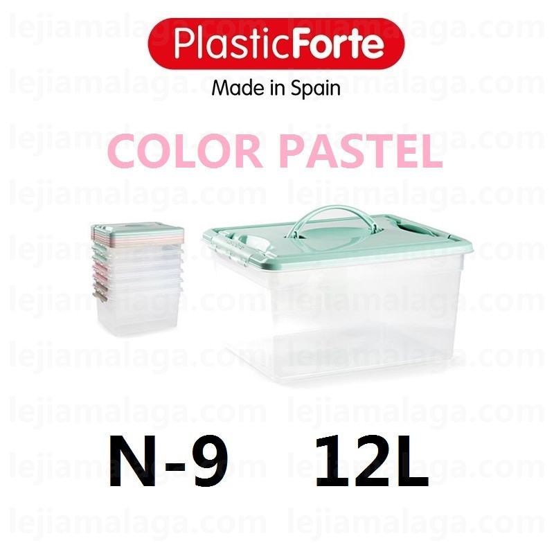 CAJA ORDENACION N-9 12L 3 COLOR PASTEL PLASTIC FORTE