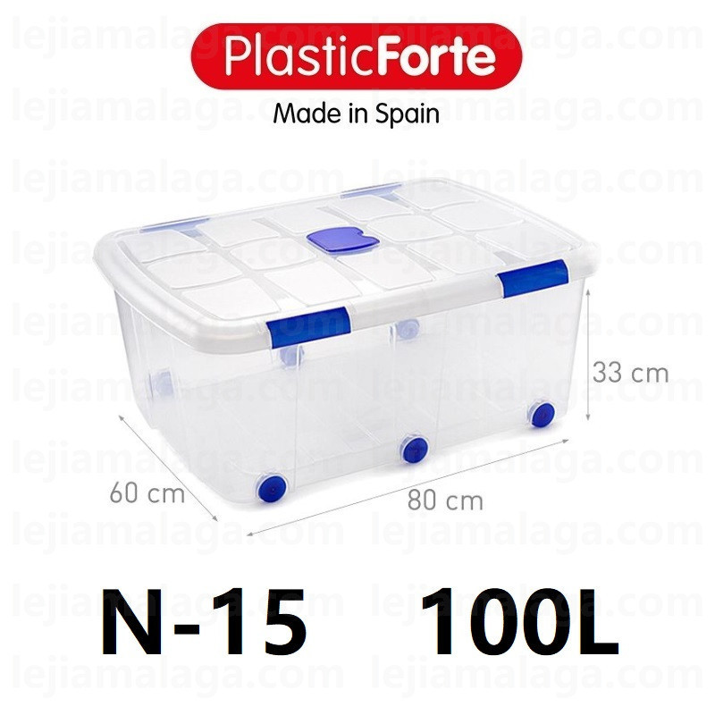 CAJA ORDENACION N15 100L 80X60X33CM PLASTIC FORTE