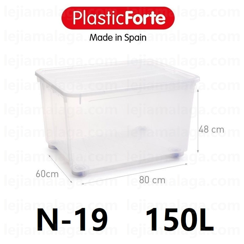 CAJA ORDENACION N19 150L 80X60X48CM PLASTIC FORTE