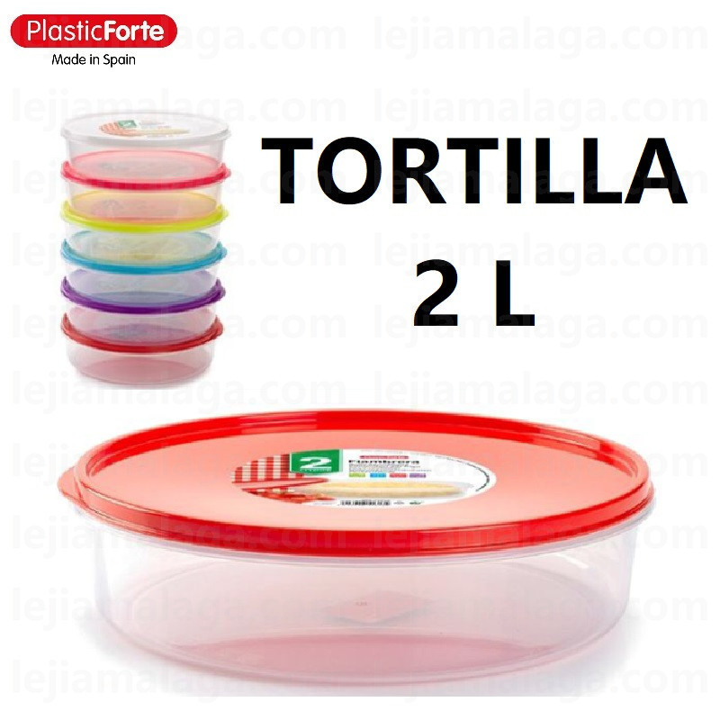 8414926116134FIAMBRERA REDONDA 2 L TORTILLA SURTIDO COLOR PLASTIC FORTE