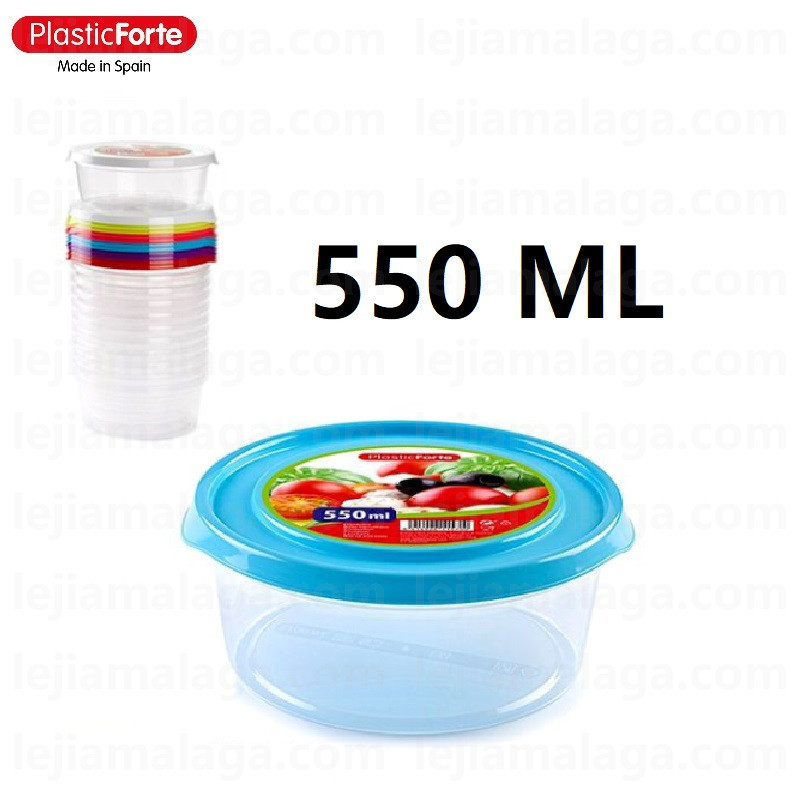 8414926115687FIAMBRERA REDONDA 550 ML SURTIDO COLOR PLASTIC FORTE