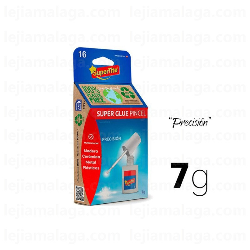 8414646241697SUPERTITE PEGAMENTO SUPER GLUE PINCEL CIANO 7GRS
