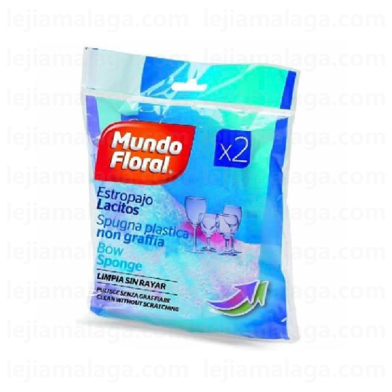 8425503000173ESTROPAJO MUNDO FLORAL LACITOS 2 PCS