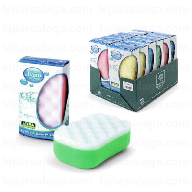 8427279000500BAÑO ESPONJA SAYMA POMPAS
