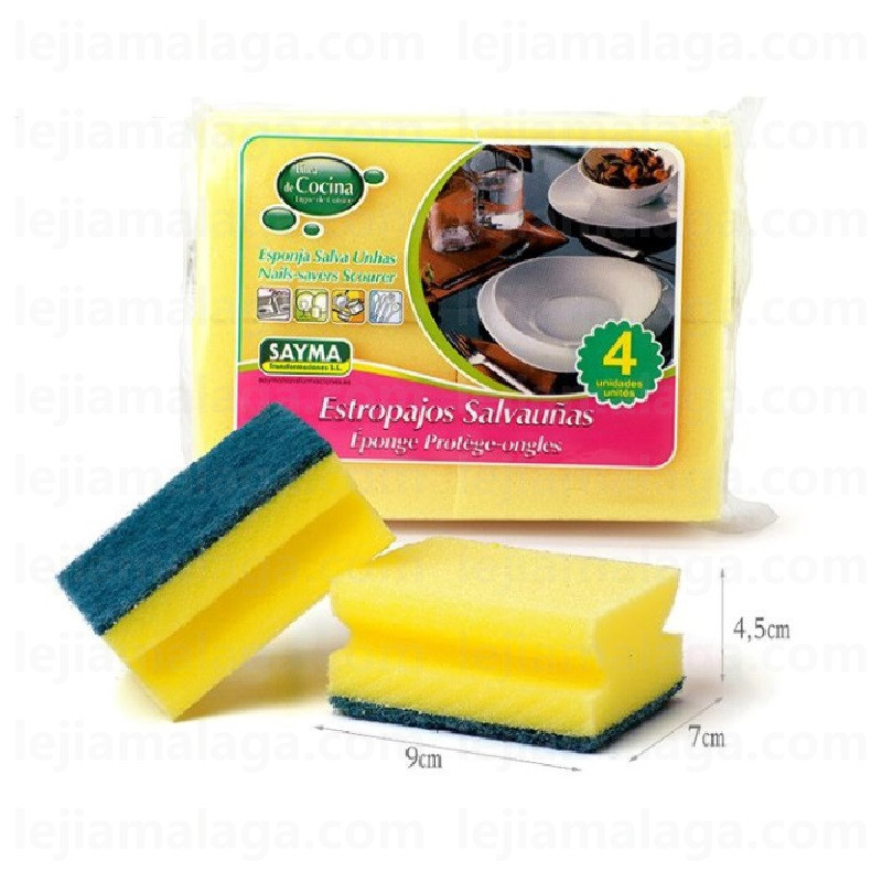 8427279000524ESTROPAJO SAYMA SALVAUNAS 4 PCS EN BOLSA