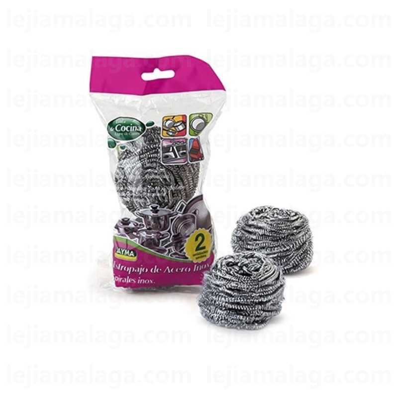 8427279411467ESTROPAJO ACERO SAYMA 40GRS 2 PCS