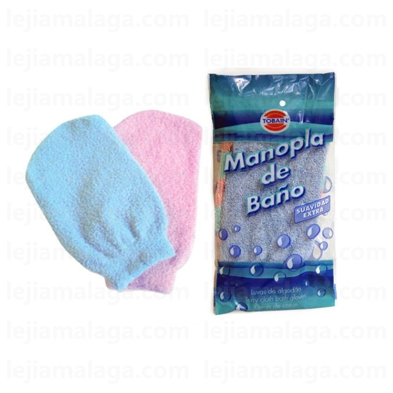 8429871200128BAÑO MANOPLA TOBAIN RIZO 2 PCS