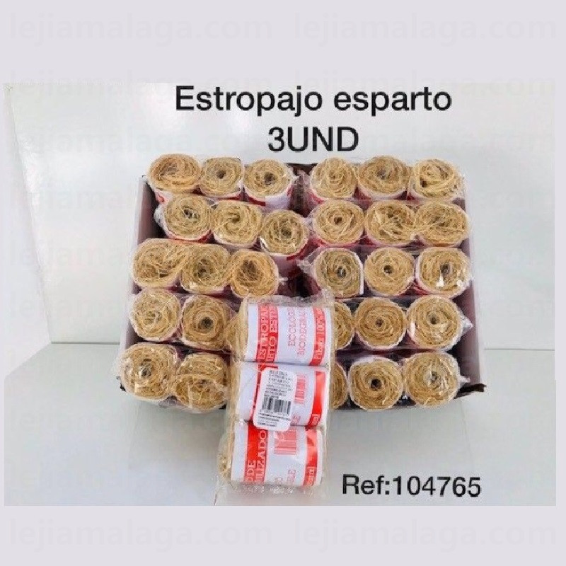8436530104765ESTROPJO ESPARTO 100% NATURAL 3 PCS