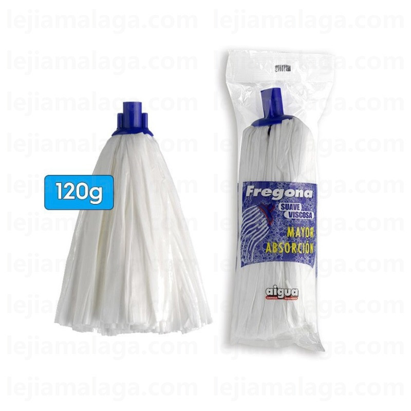 8436025810126FREGONA AIGUA VISCOSA 120 GRS BLANCA EN BOLSA