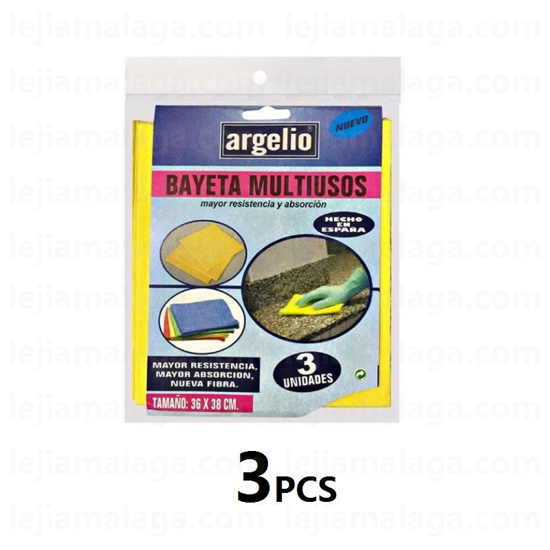 8430527202113BAYETA PACK ARGELIO AMARILLA 3 PCS