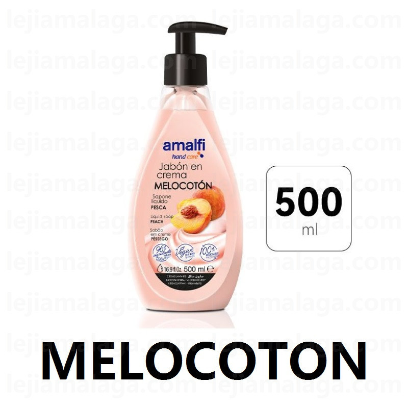8414227057662JABON DE MANO AMALFI MELOCOTON 500 ML