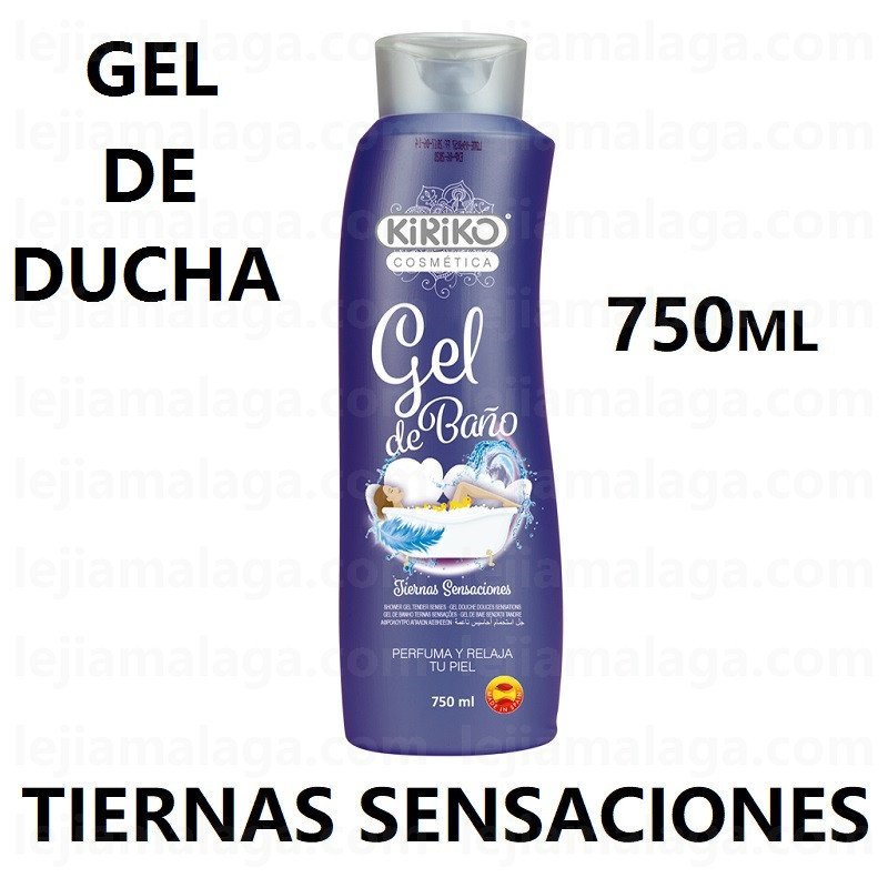 8411878409161GEL DE BAÑO Y DUCHA KIRIKO TIERNAS SENSACIONES 750 ML