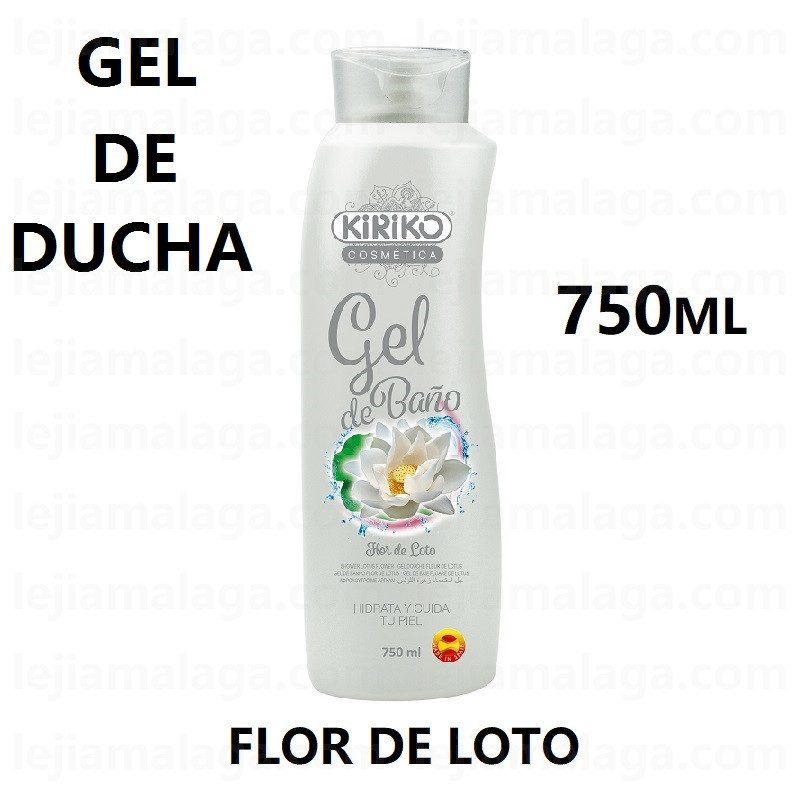 8411878709162GEL DE BAÑO Y DUCHA KIRIKO FLOR DE LOTO 750 ML