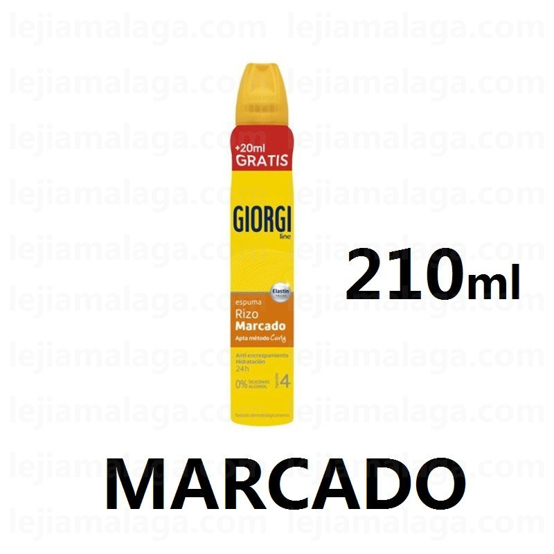 8411135261921ESPUMA GIORGI 210 ml Rizo Marcado