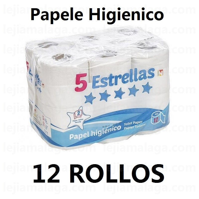 8436547161942Papel Higienico 12 Rollos 5 Estrellas 12 Rollos