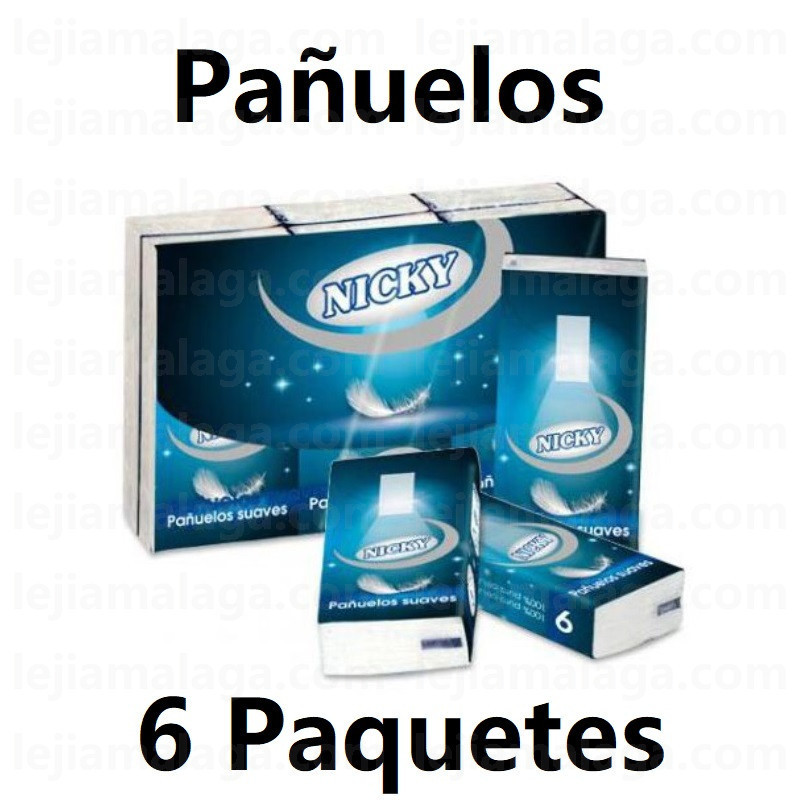 8004260456791PAÑUELOS NICKY 6 paquetes