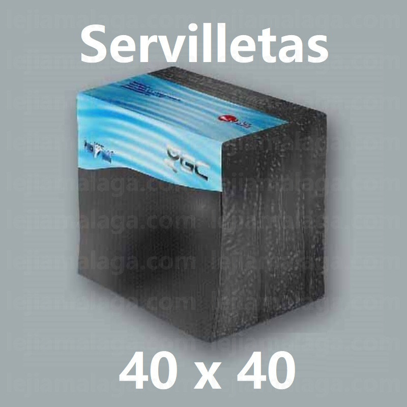 8436562971649SERVILLETAS 40 x 40 NEGRA