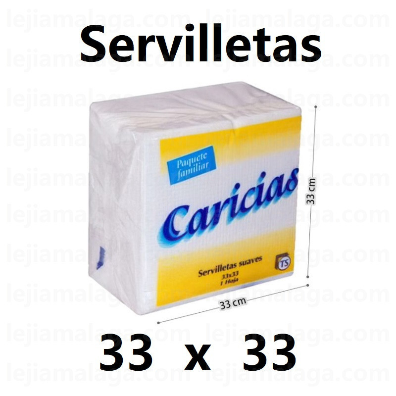 8426645012086SERVILLETAS CARICIAS 30 x 30 blanca