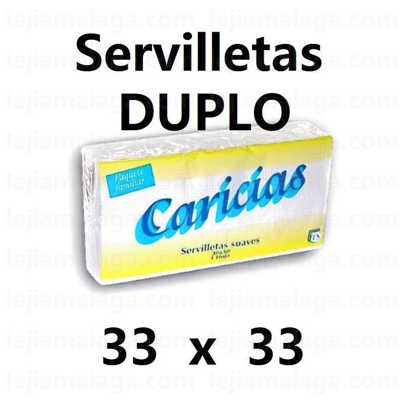 8426645012390SERVILLETAS CARICIAS DUPLO BLANCA