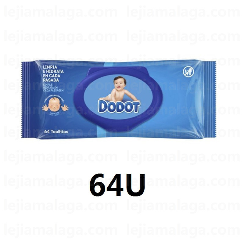 8001090134226TOALLITAS DODOT AZUL 64U