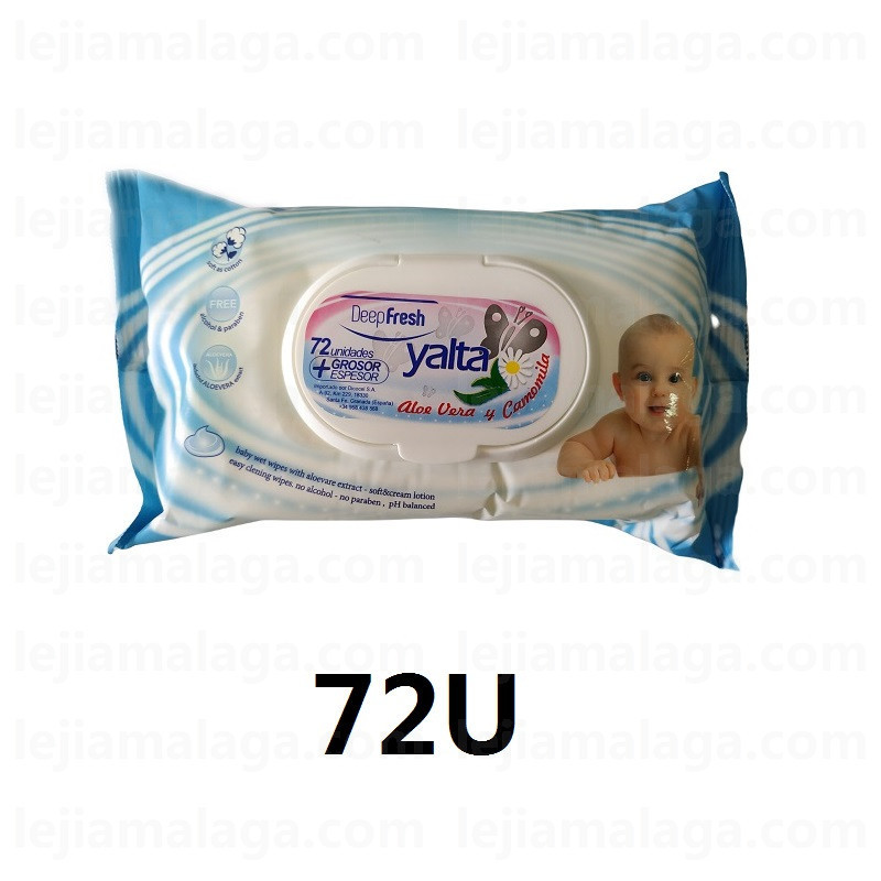 8698863442048TOALLITAS YALTA AZUL CON TAPA 72U