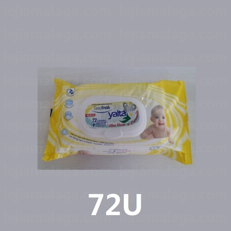 8681554601565TOALLITAS YALTA AMARILLA CON TAPA 72U