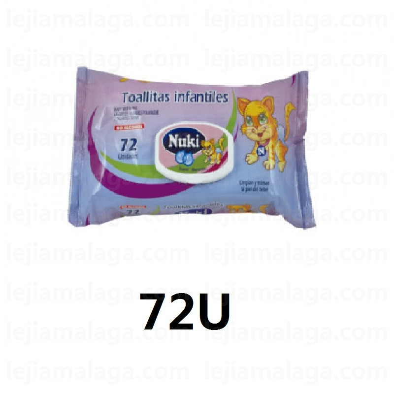 8410757951975TOALLITAS NUKI INFANTIL CON TAPA 72U
