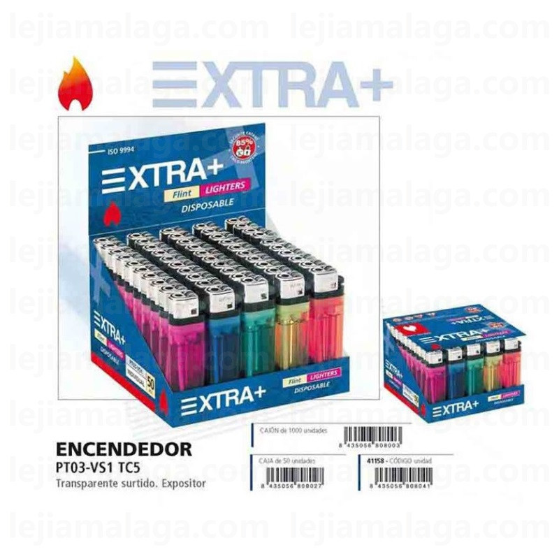 8435056808027MECHERO BASICO XTRA+ 50 PCS