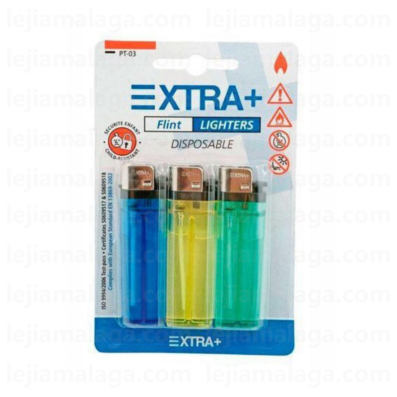 8435056808522MECHERO BASICO XTRA+ BLISTER 3