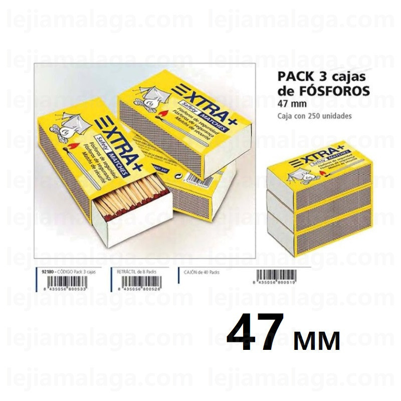 8435056800526FOSFOROS EXTRA+ 47 MM PACK DE 3