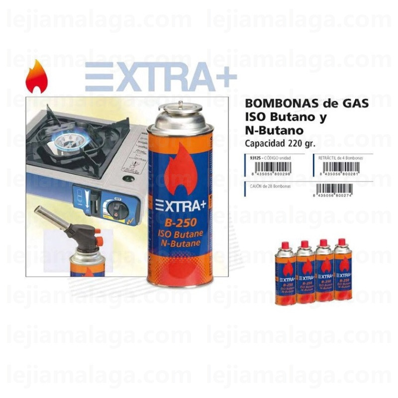 8435056800281GAS BUTANO EXTRA+ B-250 220 GRS ALTA