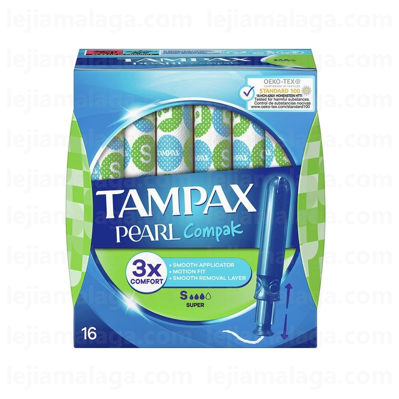 4015400690405TAMPAX PEARL COMPAK SUPER3 16U 3XCOMFORT TAMPONES CON APLICADOR
