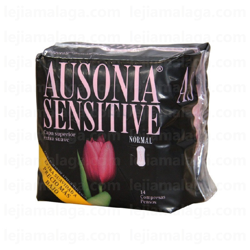 4084500213807COMPRESAS AUSONIA SENSITIVE CAPA SUPERIOR SIN ALAS 14U
