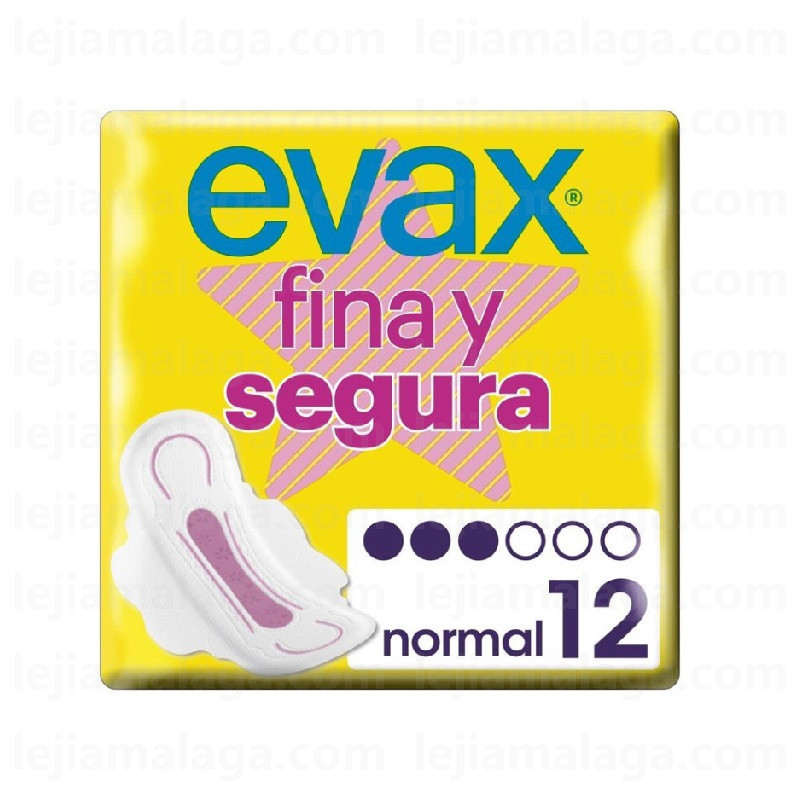 4084500213845COMPRESAS EVAX FINA Y SEGURA NORMAL3 12U CON ALAS