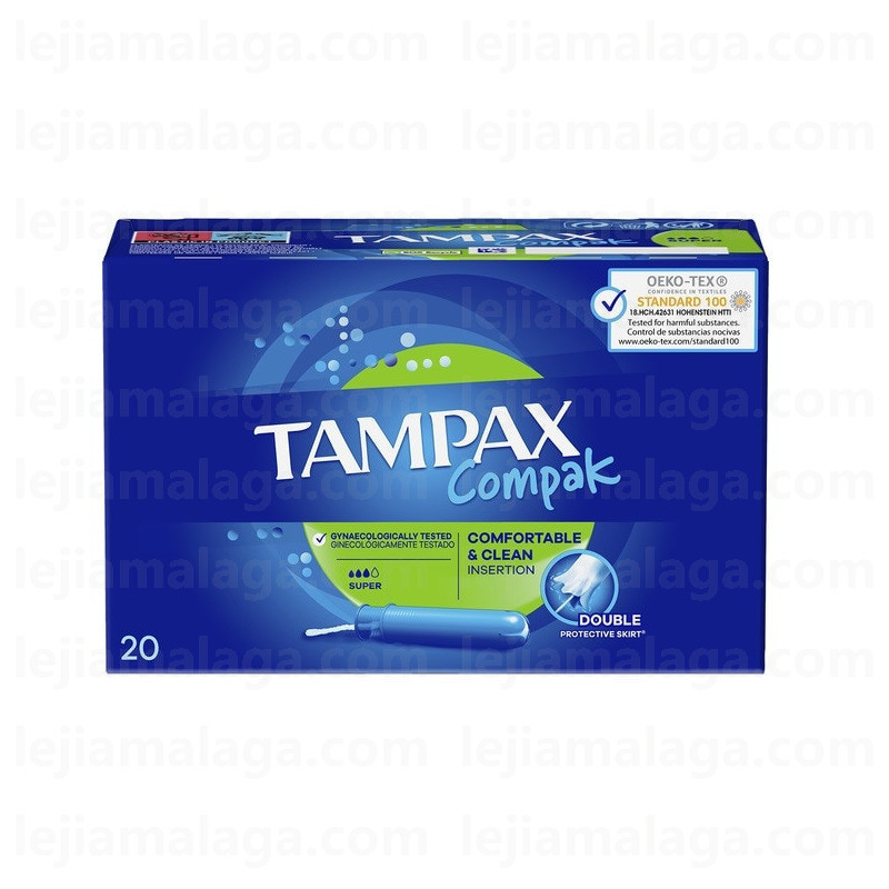 8006540458976TAMPAX COMPAK SUPER3 CAJA 20U
