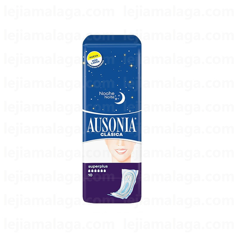 8006540577622COMPRESAS AUSONIA NOCHE CLASICA SUPERPLUS6 10U