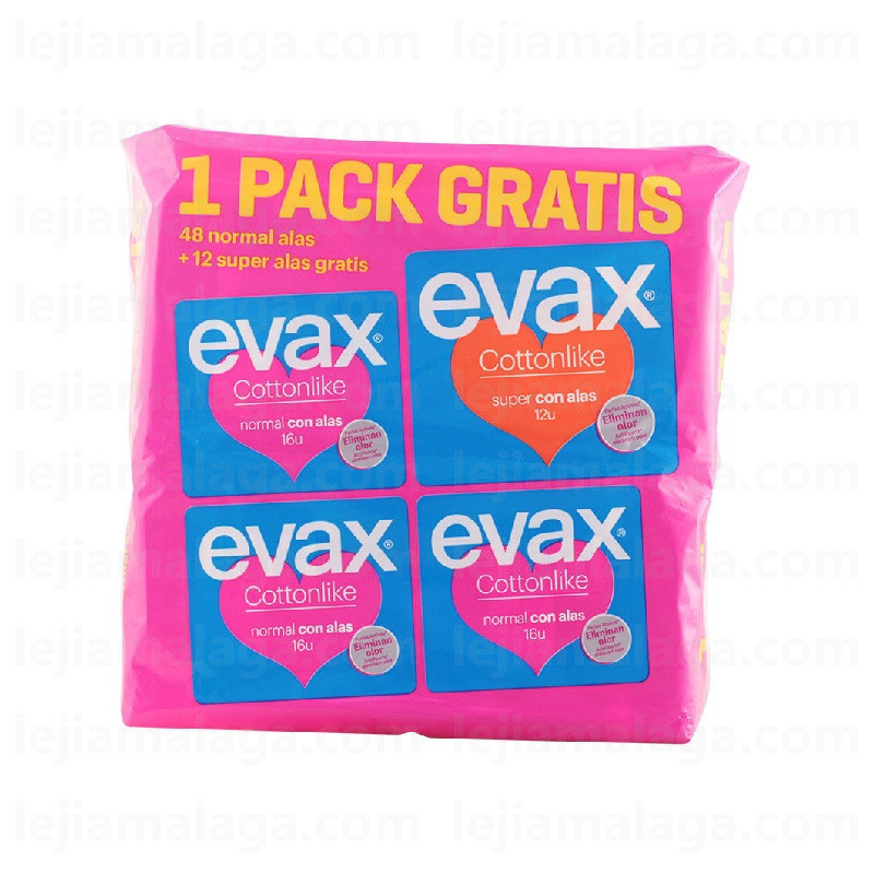 8410108092166COMPRESAS EVAX 48 NORMAL + 12 SUPER